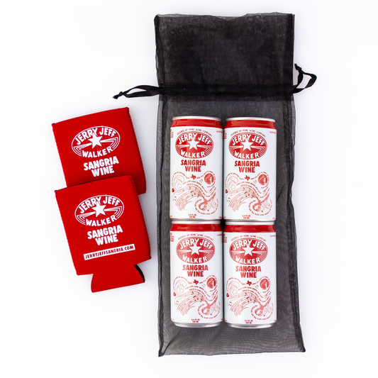 Jerry Jeff Walker Sangria Wine 4 pack Bundle